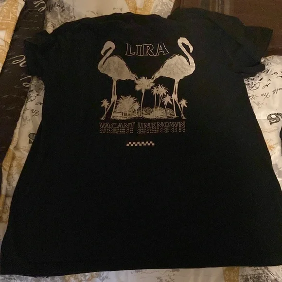 Lira black large used graphic men’s T-shirt - Picture 2 of 2